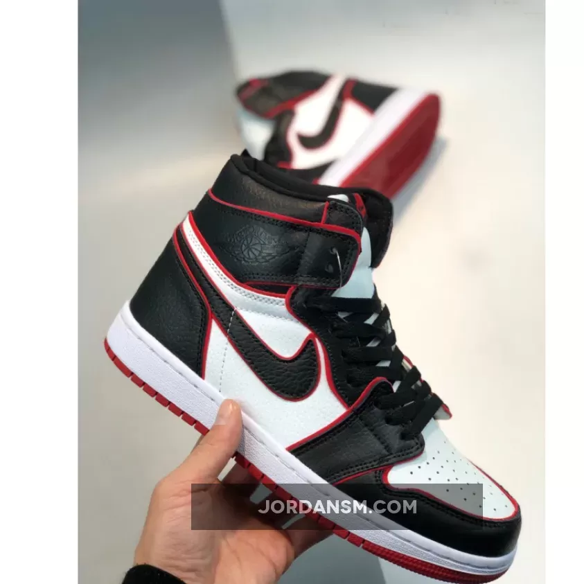 Air Jordan 1 High OG 'Bloodline' Black/Gym Red-White 555088-062 Restock