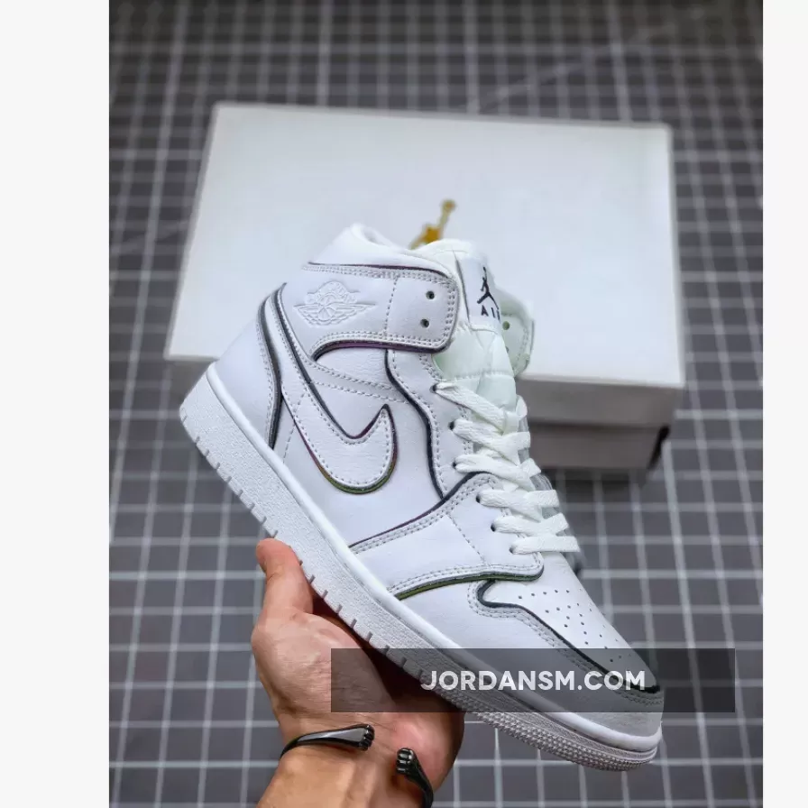 Air Jordan 1 Mid ‘Iridescent Reflective’ White CK6587-100