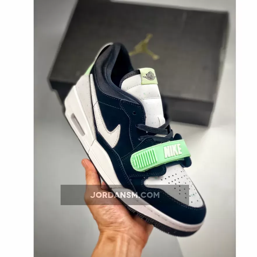 Jordan Legacy 312 Low Black White Teal Tint