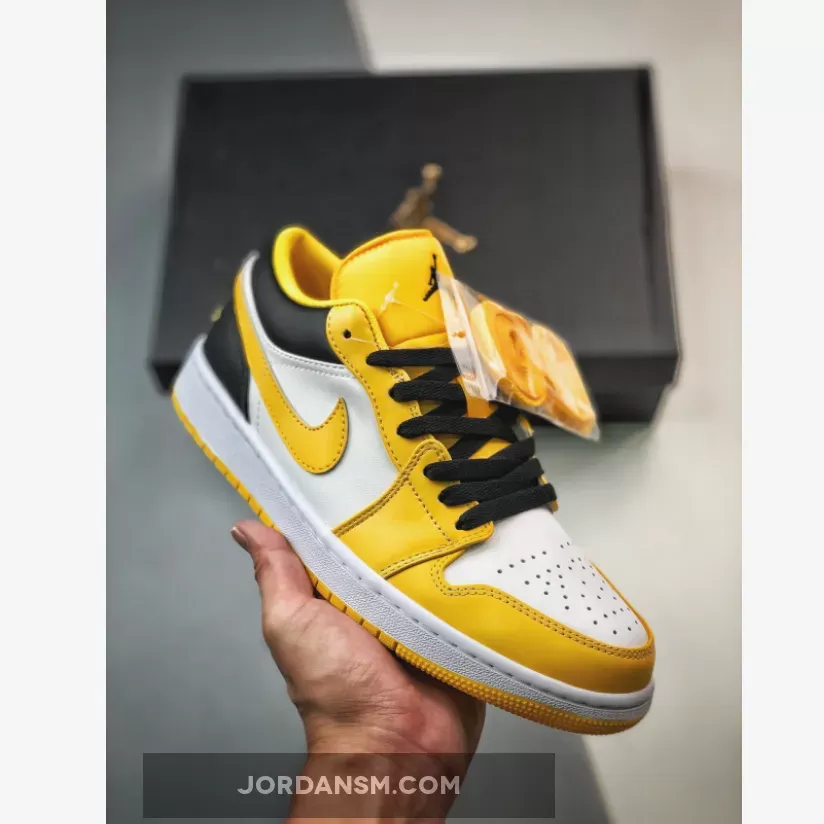 Air Jordan 1 Low ‘Taxi’ University Gold/White/Black 553560-701 / aj 1 low university gold