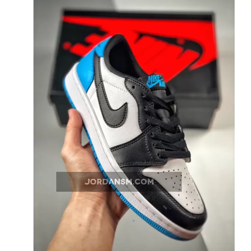Air Jordan 1 Low OG ‘UNC’ White/Dark Powder Blue-Black CZ0790-104 / powder blue jordans