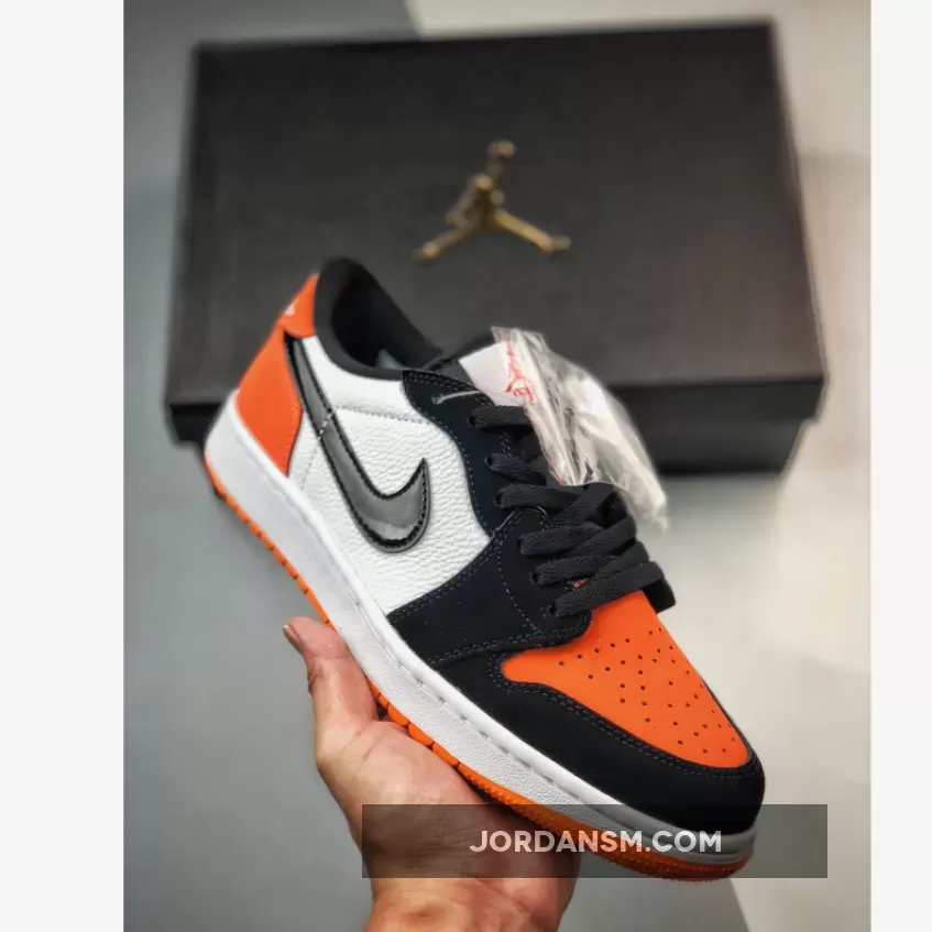 Air Jordan 1 Low Golf Shattered Backboard Starfish/Black-White DD9315-800 New Releases