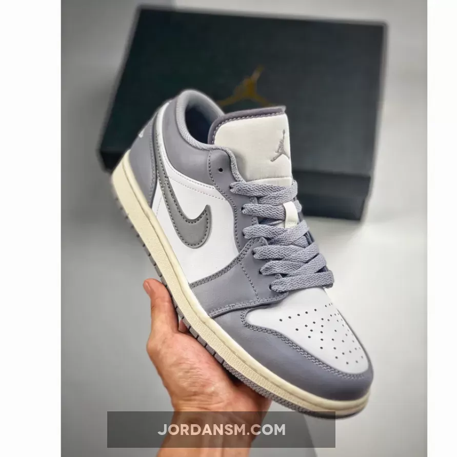Air Jordan 1 Low 'Vintage Grey' 553558-053 New Releases