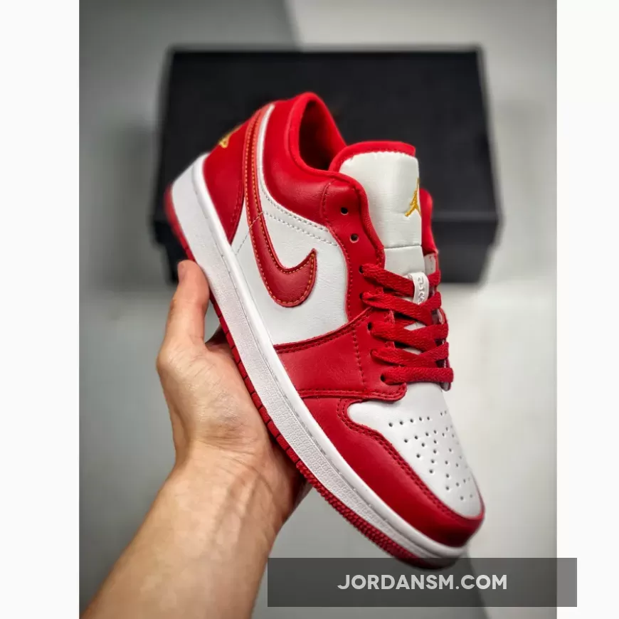 Air Jordan 1 Low "Cardinal" Red White 553558-607