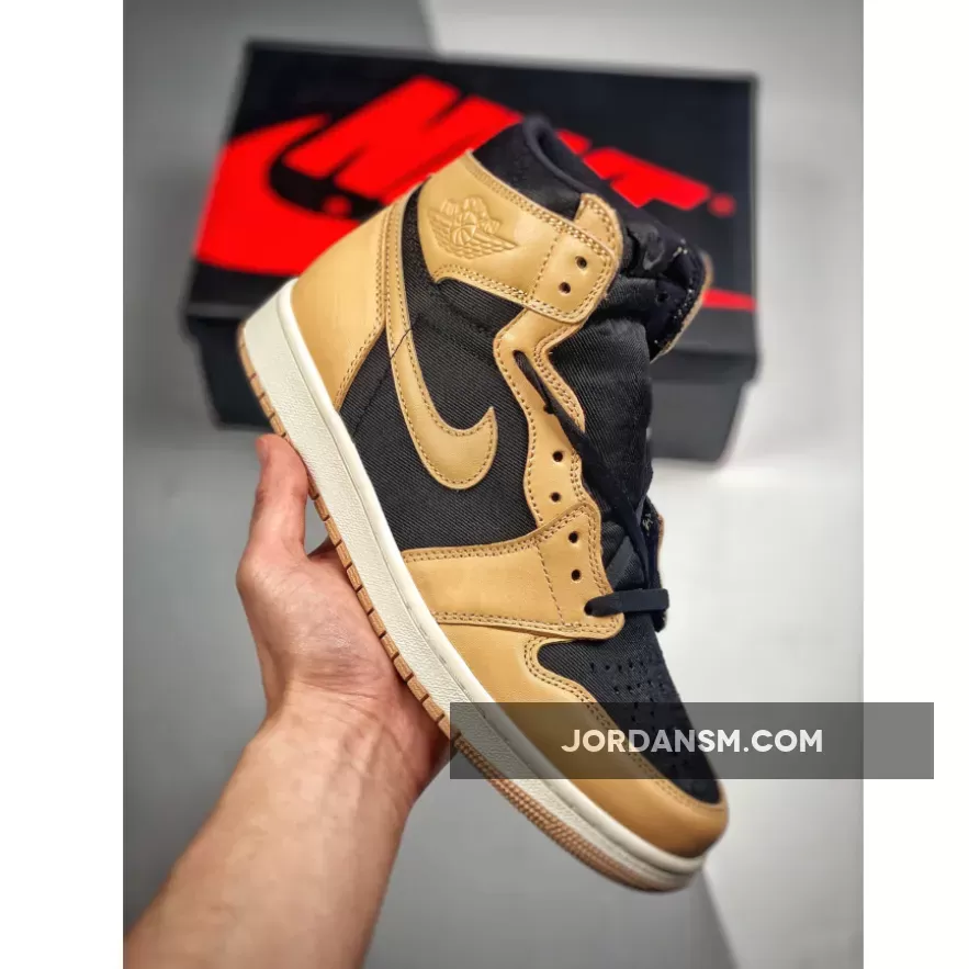 Air Jordan 1 Retro High OG 'Heirloom' Vachetta Tan/Black/Sail 555088-202 / air jordan 1 retro tan