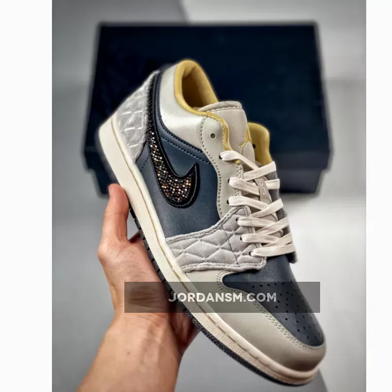 Air Jordan 1 Low Beaded Swoosh DV1762-001 Restock
