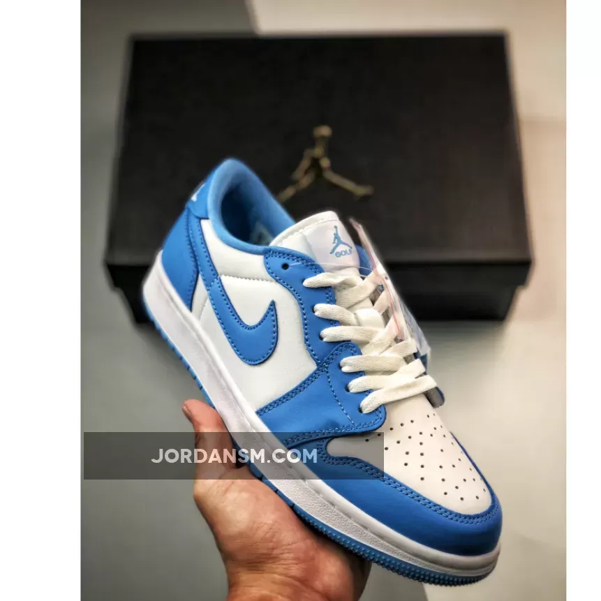 Air Jordan 1 Low OG Golf 'UNC' White/University Blue DD9315-100 Restock