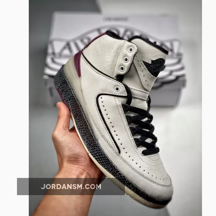 A Ma Maniere X Air Jordan 2 ‘Airness’ Sail/Black-Burgundy Crush DO7216-100 Online