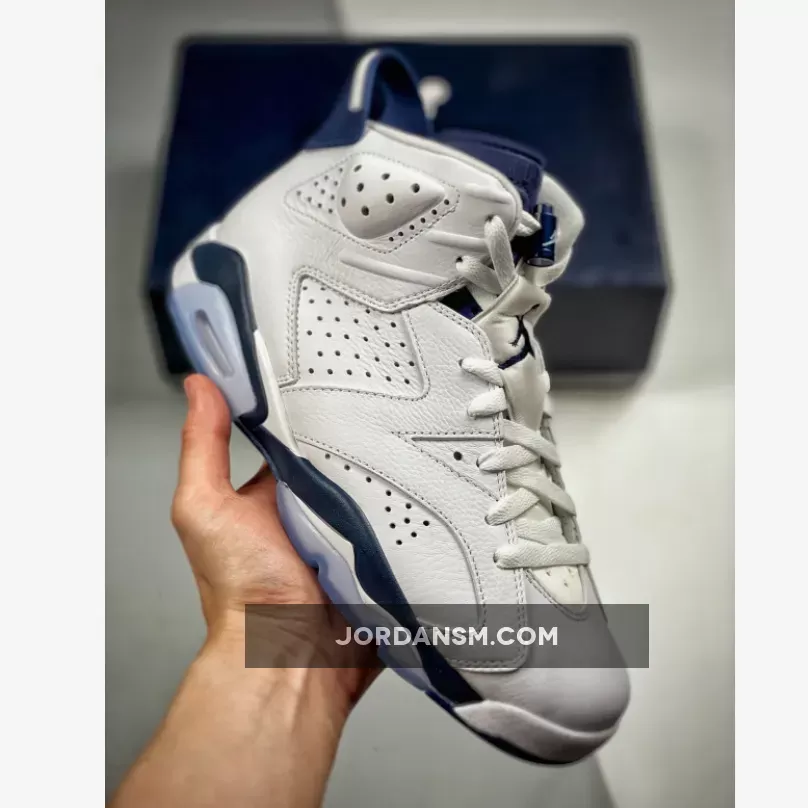 Air Jordan 6 White/Midnight Navy CT8529-141 / jordan 6 retro white / midnight navy