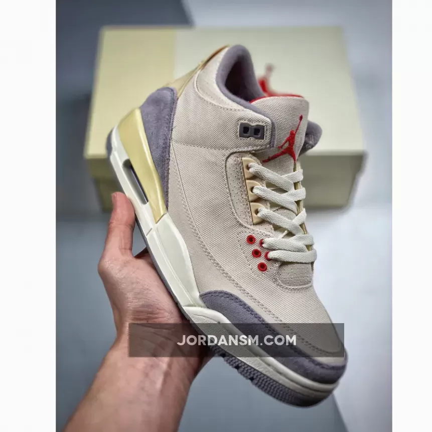 Air Jordan 3 Muslin/University Red-Cement Grey-Sail DH7139-100 Online