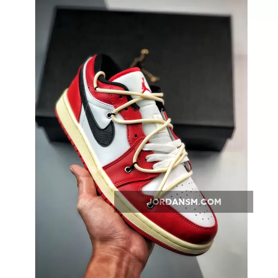 Custom Air Jordan 1 Low ‘Chicago’ Red White