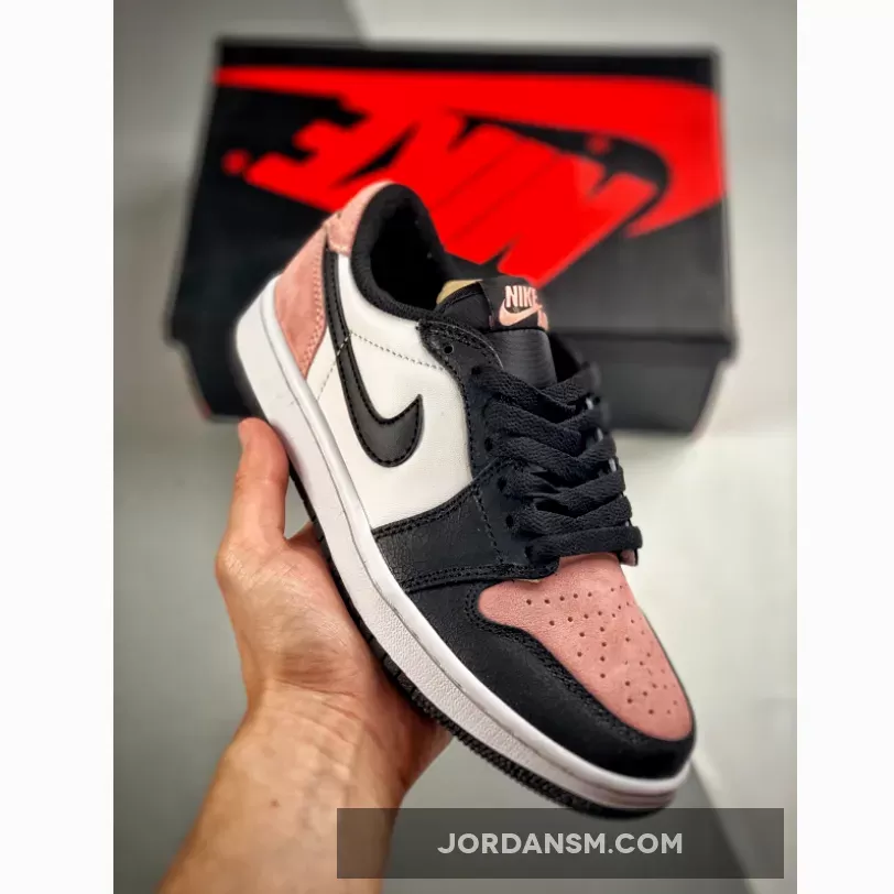 Air Jordan 1 Low Black/Bleached Coral-White-Grey Fog CZ0790-061