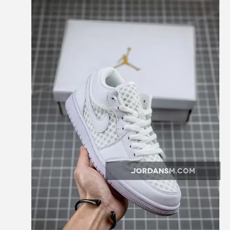 Air Jordan 1 Low 'Breathe' White DC9508-100 Restock