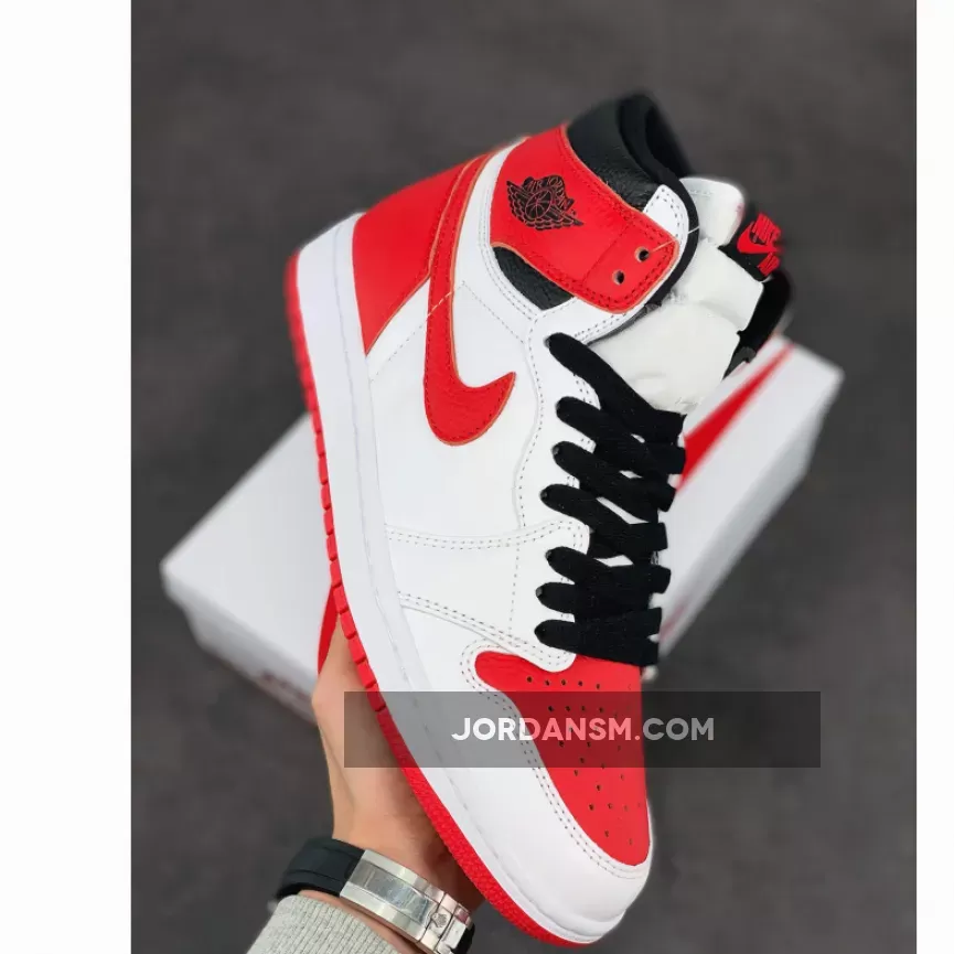 Air Jordan 1 High OG Heritage White/University Red-Black 555088-161 Restock
