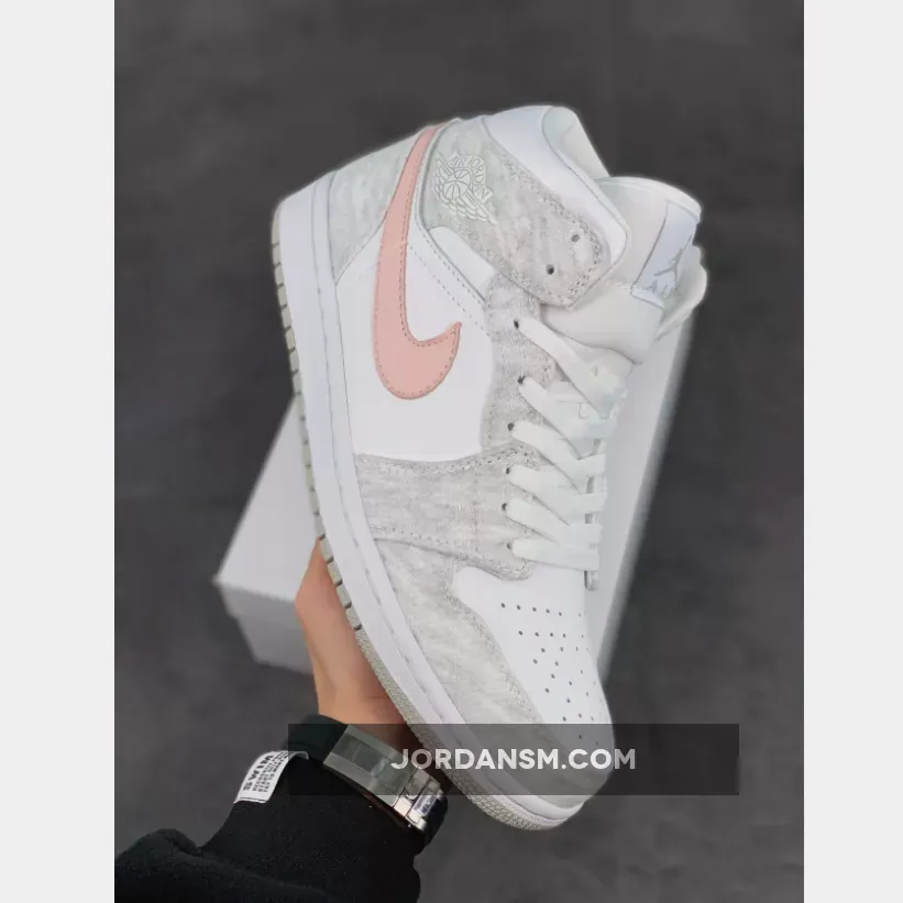 Air Jordan 1 Mid SE Light Iron Ore/Atmosphere/White