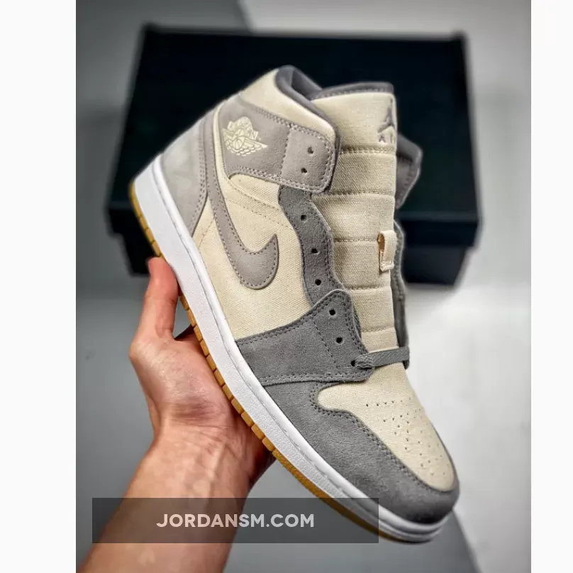 Air Jordan 1 Mid SE "Coconut Milk/Particle Grey"