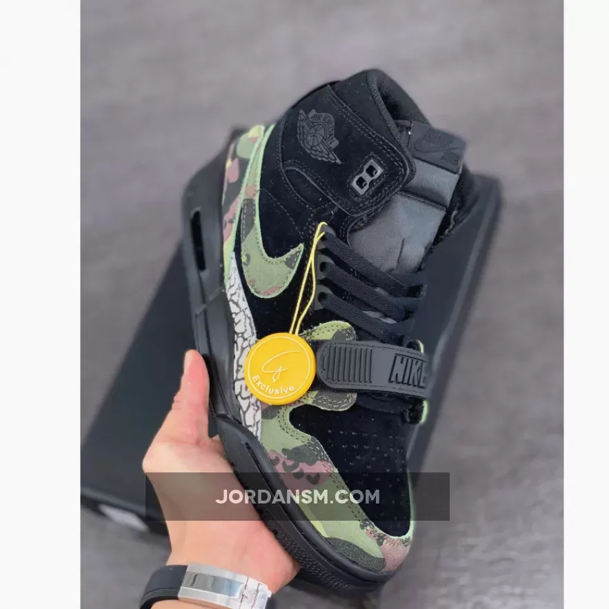 Jordan Legacy 312 Black/Camo Green-Black Restock