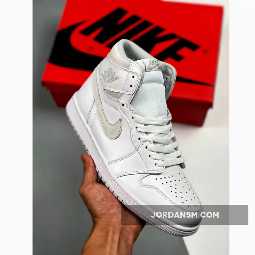 Air Jordan 1 High 85 White/Neutral Grey BQ4422-100 New Releases