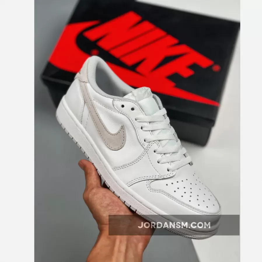 Air Jordan 1 Low OG White/Neutral Grey CZ0775-100 Online