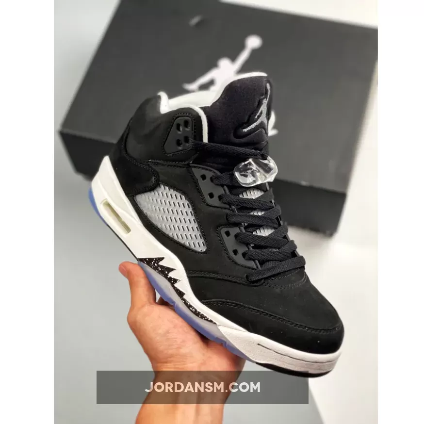 Air Jordan 5 'Oreo 2021' Black/White-Cool Grey CT4838-011 Restock