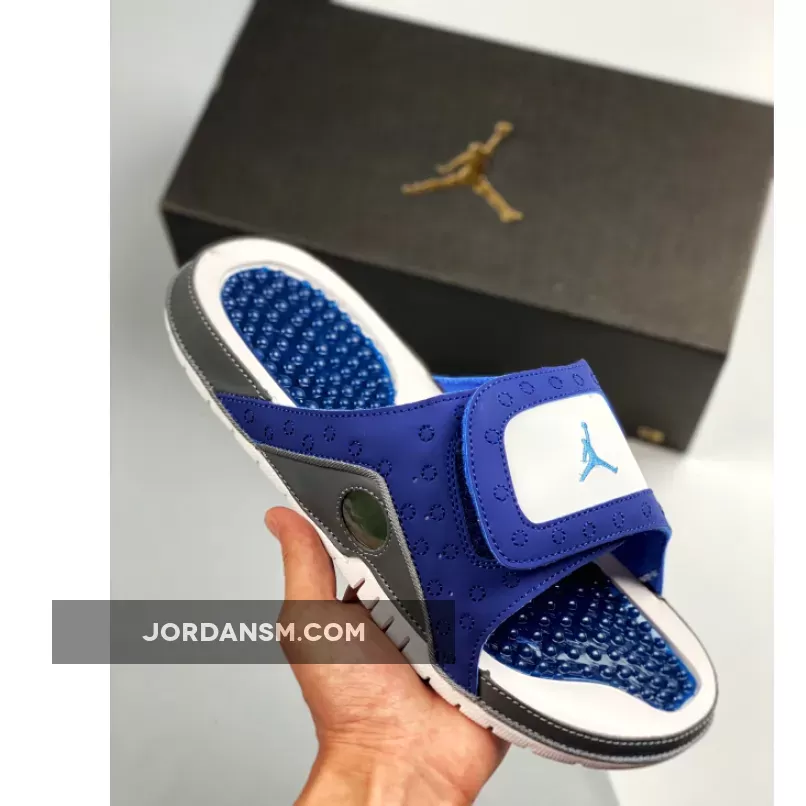 Air Jordan Hydro 13 White Blue Online