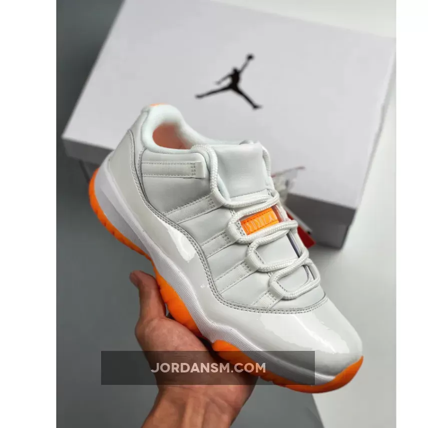 Air Jordan 11 Low White/Bright Citrus AH7860-139