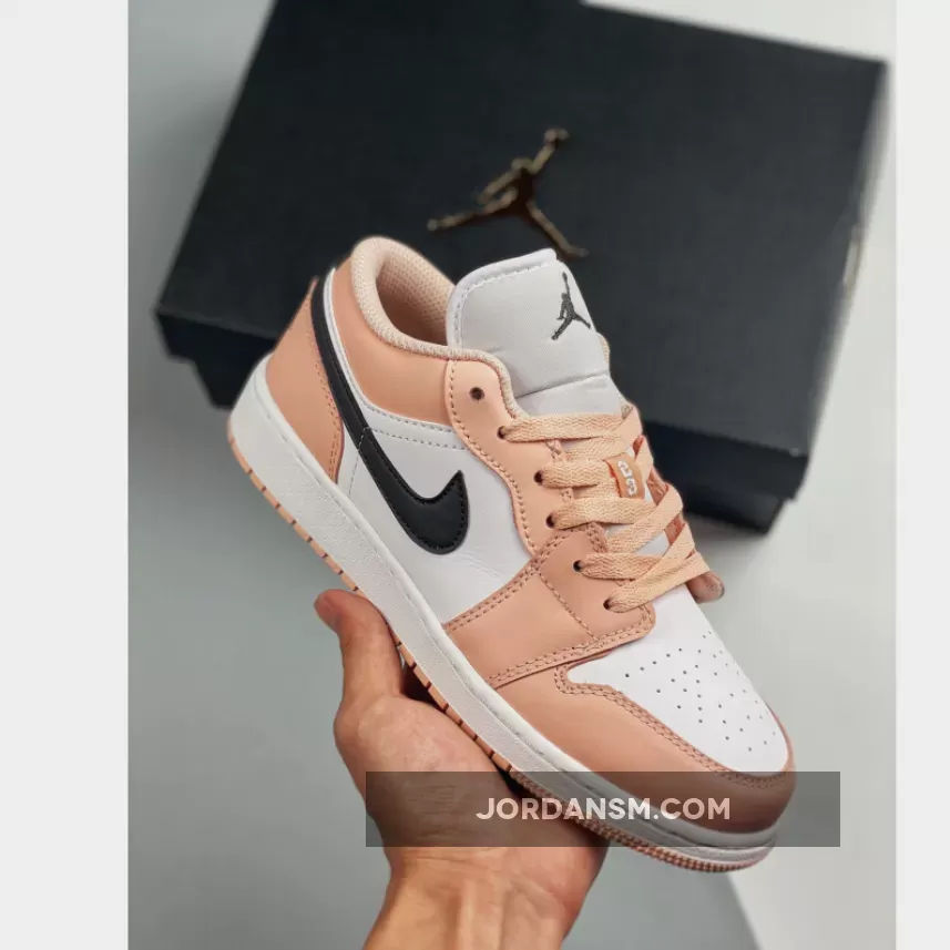 Air Jordan 1 Low GS Light Arctic Pink 553560-800 Online