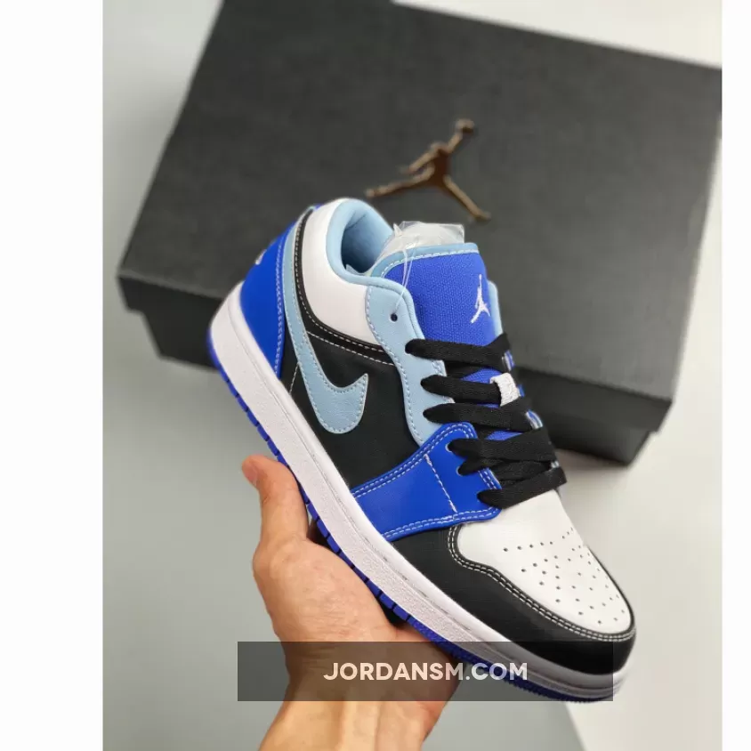 Air Jordan 1 Low Blue Black White DH0206-400