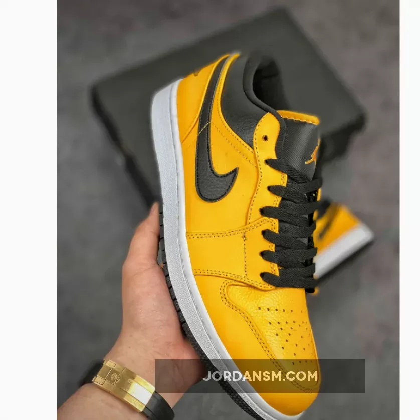 Air Jordan 1 Low University Gold/Black-White 553558-700 Restock
