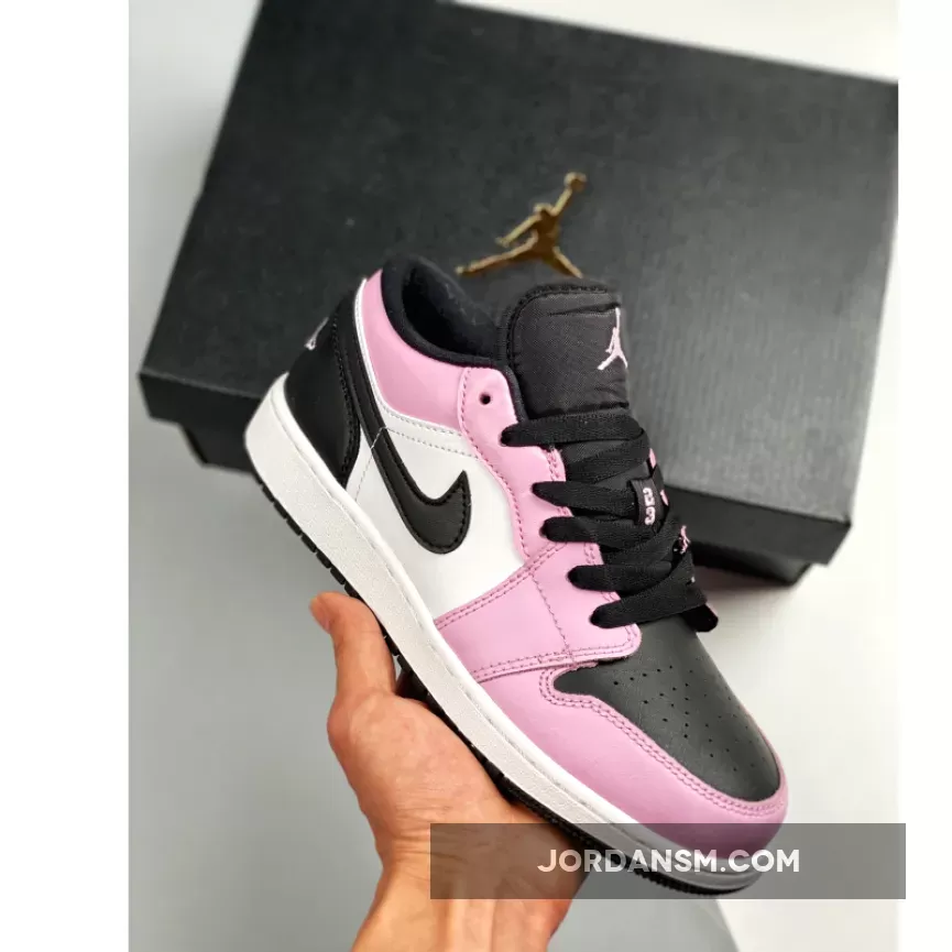 Air Jordan 1 Low Light Arctic Pink/Black/White 554723-601 Online