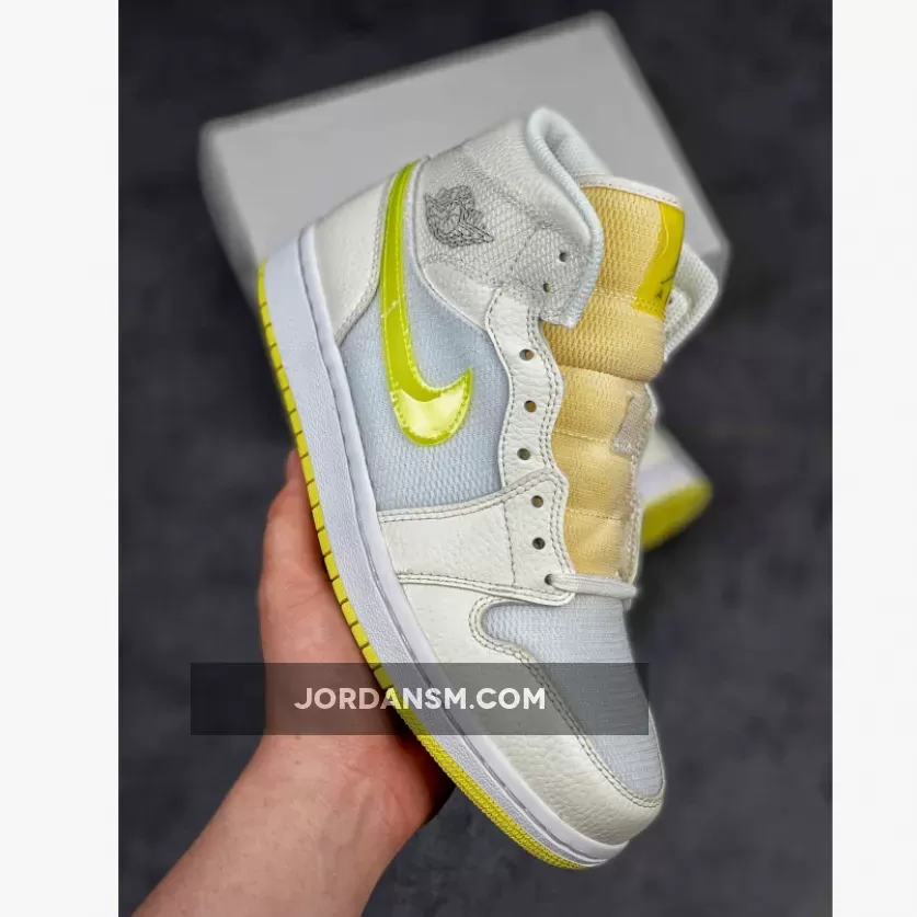 Air Jordan 1 Mid SE Sail/Light Voltage Yellow-White DB2822-107 New Releases