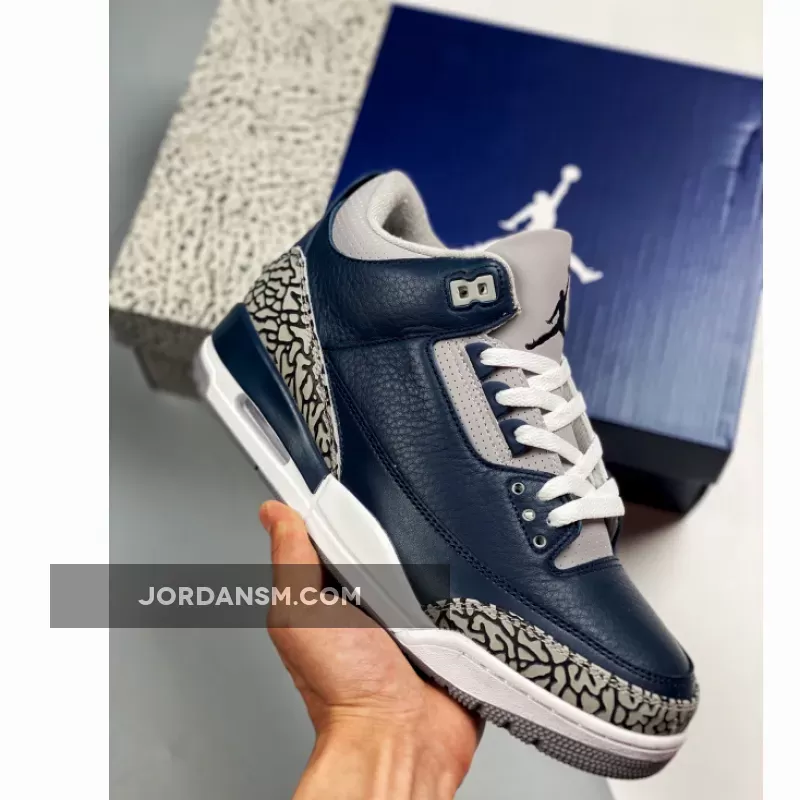 Air Jordan 3 Midnight Navy/Cement Grey-White CT8532-401 New Releases