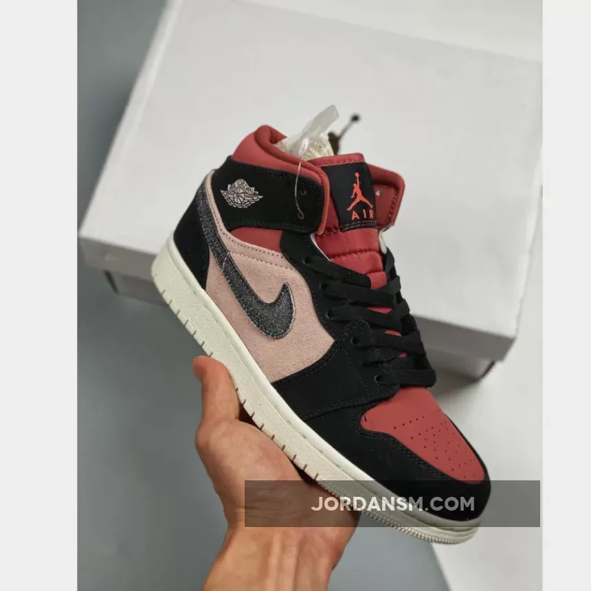 Air Jordan 1 Mid Burgundy Dusty Pink BQ6472-202 Online