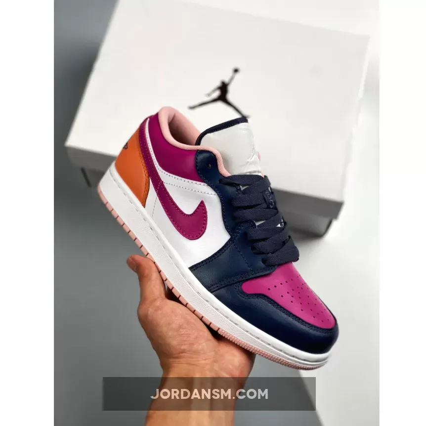 Wmns Mismatched Air Jordan 1 Low Purple Magenta White DJ4342-400 Restock