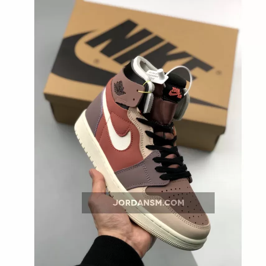 Air Jordan 1 Zoom Comfort Canyon Rust/Sail-Purple Smoke CT0979-602 Restock