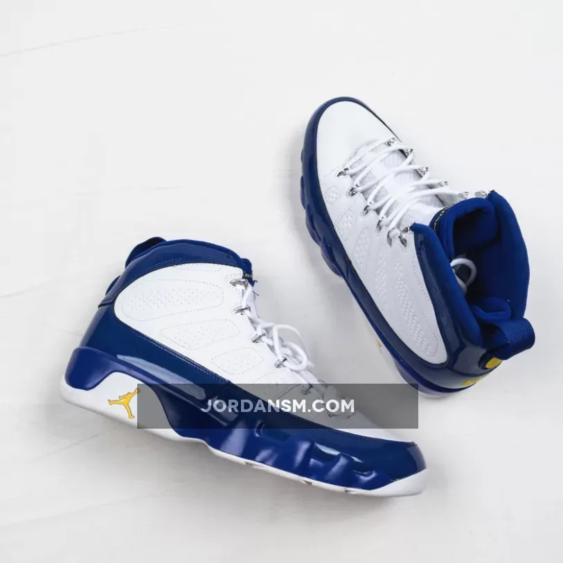 Air Jordan 9 'Kobe Bryant' PE White/Concord-Tour Yellow 302370-121 Restock
