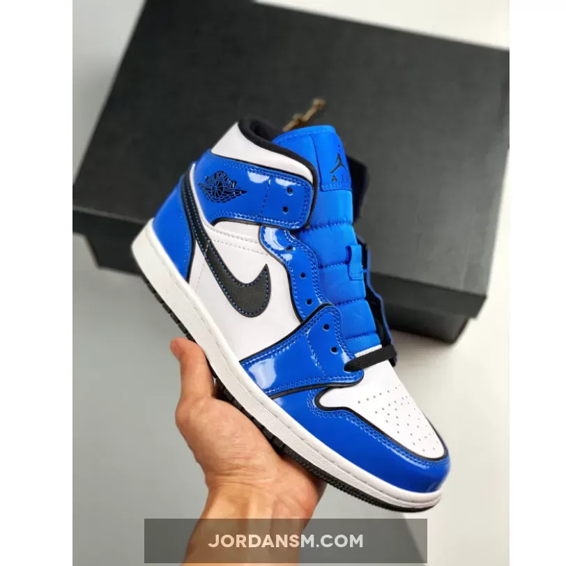 Air Jordan 1 Mid SE Signal Blue/White-Black DD6834-402 New Releases