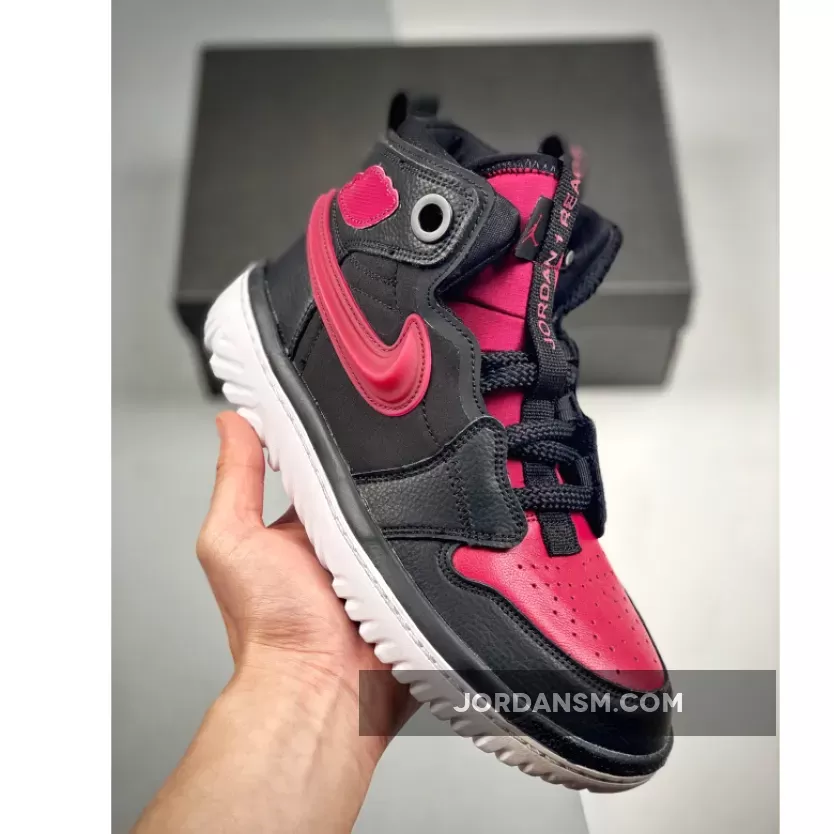 Air Jordan 1 React Black/White-Noble Red AR5321-006 Restock