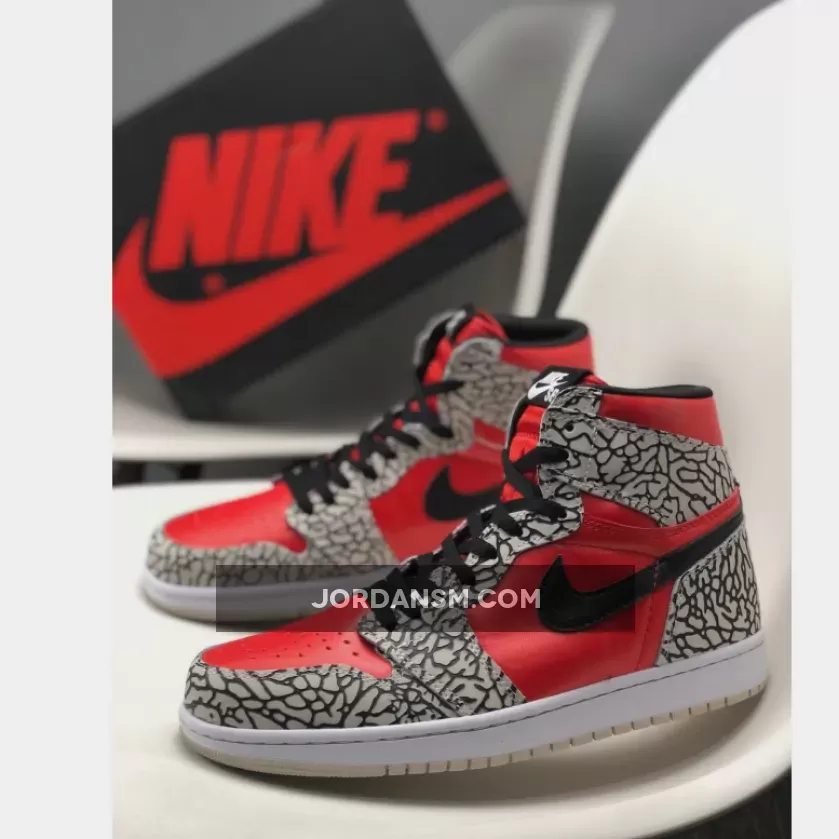 BespokeIND X Air Jordan 1 'Red Cement' Custom New Releases
