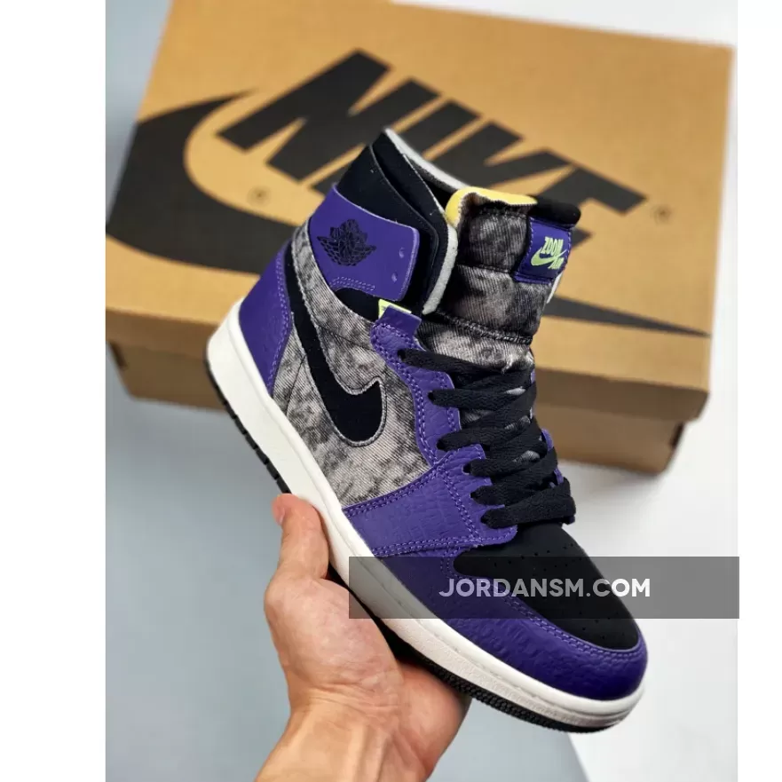 Air Jordan 1 Zoom Comfort 'Bayou Boys' New Orchid/Lime Blast-Black DC2133-500 Online