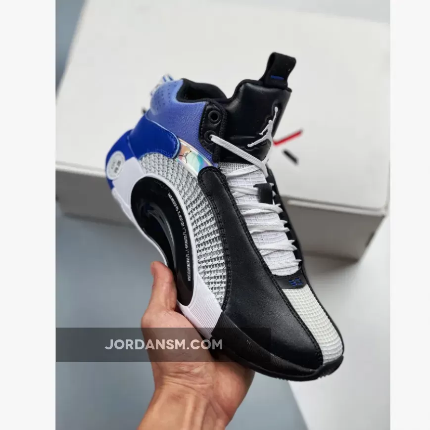 Fragment x Air Jordan 35 White/Black-Sport Blue / jordan 35 fragments