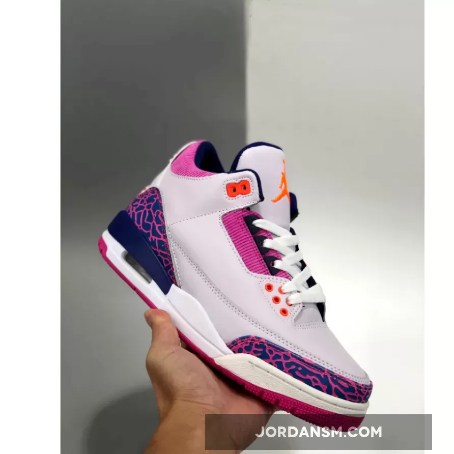 Air Jordan 3 GS Barely Grape/Hyper Crimson-Fire Pink 441140-500 Restock