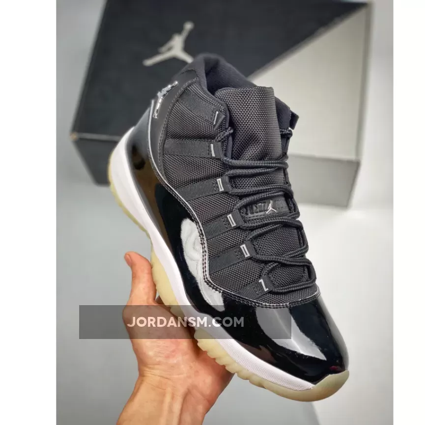 Air Jordan 11 'Jubilee 25th Anniversary' Black/Clear-White-Metallic Silver / jubilee 11s mens