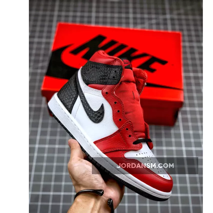 Air Jordan 1 High OG 'Satin Snake' Gym Red/White-Black CD0461-601 Online