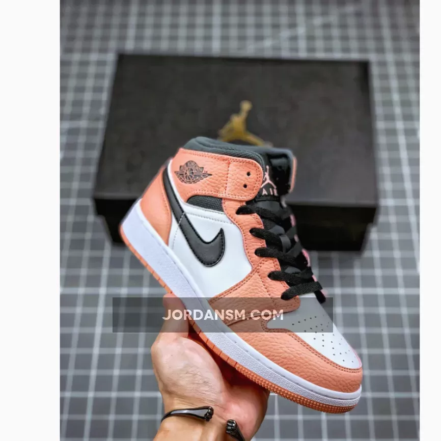 Air Jordan 1 Mid GS Pink Quartz 555112-603 New Releases