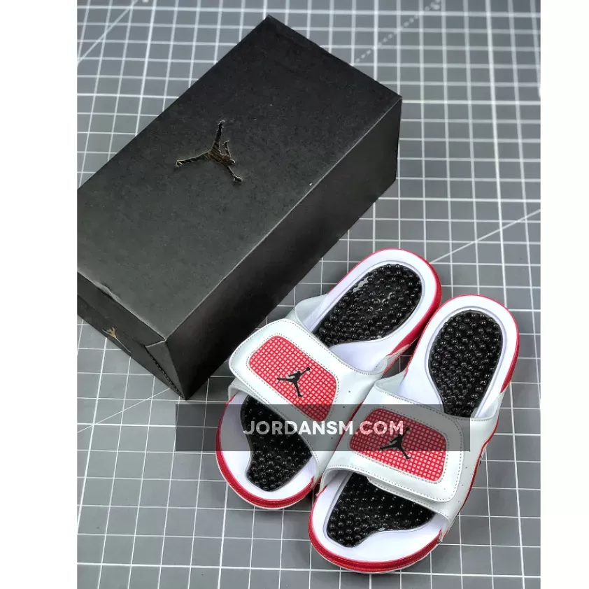 Air Jordan Hydro 13 White Black Red Restock