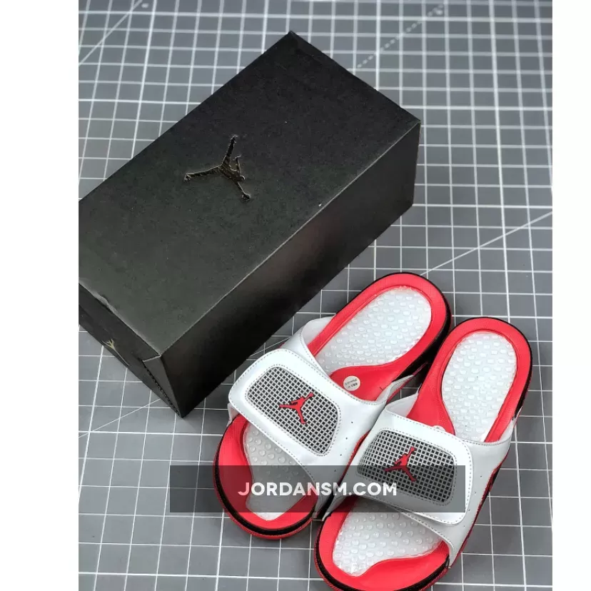 Air Jordan Hydro 13 White Red
