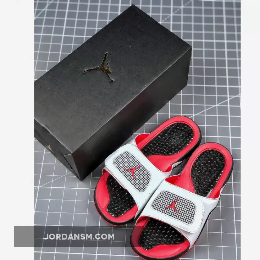 Air Jordan Hydro 13 White Red Black New Releases