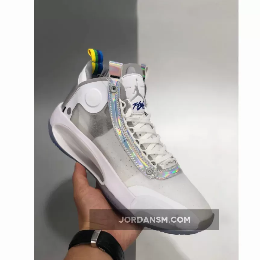 Air Jordan 34 'White Iridescent' AR3240-101 / jordan 34 white