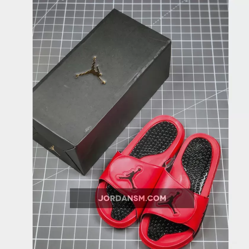 Air Jordan Hydro 5 University Red Black 555501-601 Restock